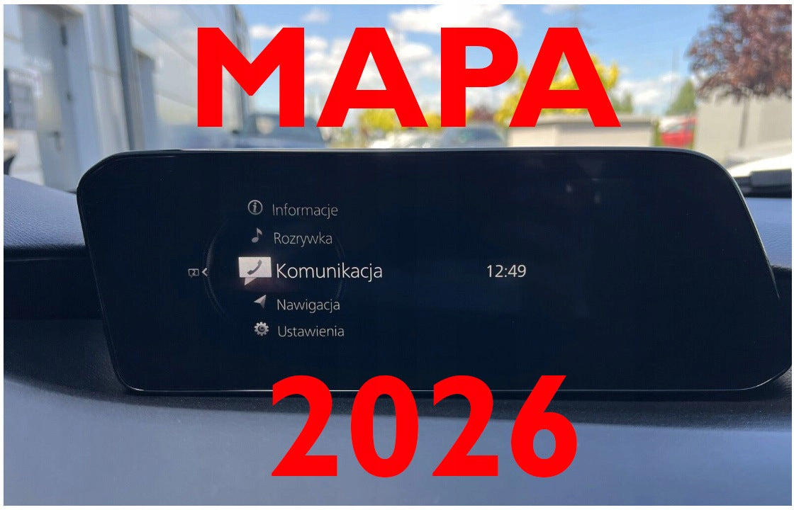 MAP FOR NAVIGATION CARD MAZDA 2026 EUROPA BDMC MAZDA 3 MAZDA CX-30 RADARS