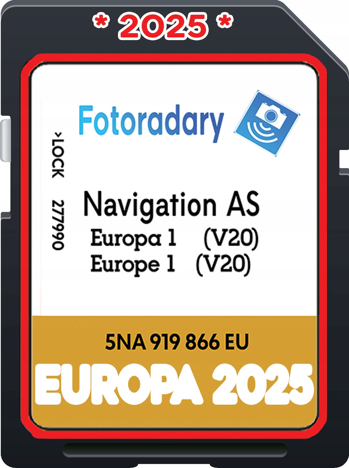MAP GPS DISCOVERY MEDIA MIB2 V20 EU 2025 CADDY TIGUAN PASSAT POLO RADARS
