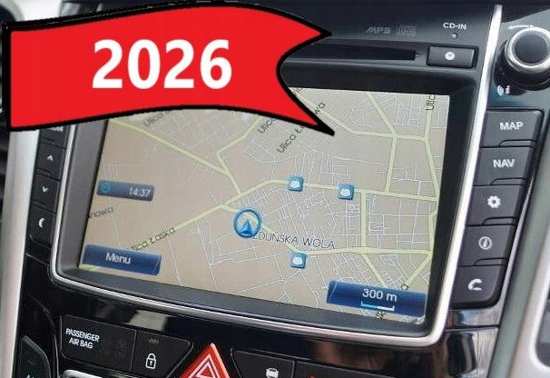 MAP HYUNDAI GEN1 IX35 IX20 I30 I40 2026 EUROPE USB PL