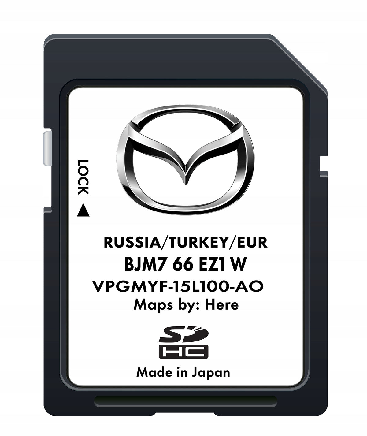 MAP MAZDA NAVIGATION LATEST CARD 2025 EUROPE Manufacturer code MAZDA