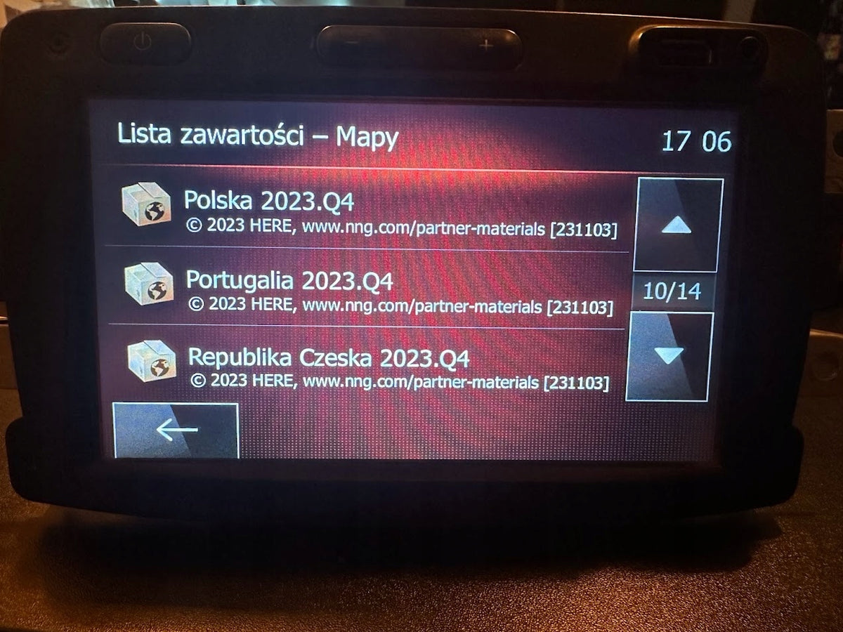 MAP MEDIA NAV 2, 3 2024 Renault Dacia RADARY EAN (GTIN) 5905730560075
