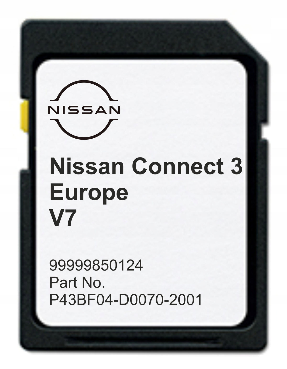 MAP NAVIGATION CARD NISSAN LCN3 V7 2023 SPEED CAMERAS QASHQA X-TRAIL NAVARA Manufacturer code Nissan Connect 3 LCN3 V7 2022/2023 EUROPA