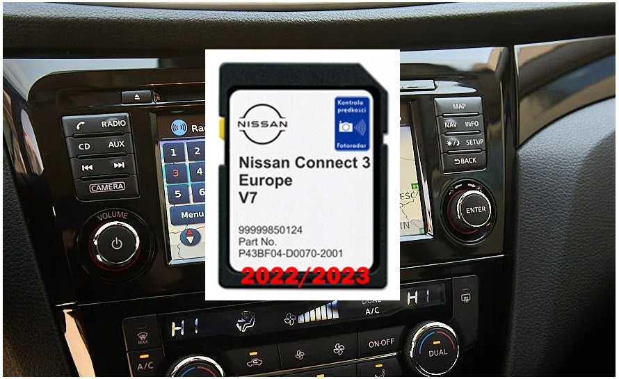 MAP NAVIGATION CARD NISSAN LCN3 V7 2023 SPEED CAMERAS QASHQA X-TRAIL NAVARA