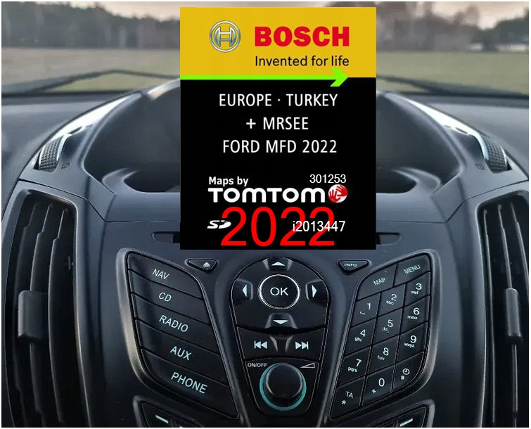 MAP NAVIGATION FORD MFD 2022 FUSION B-MAX C-MAX FIESTA FOCUS KUGA TRANSIT