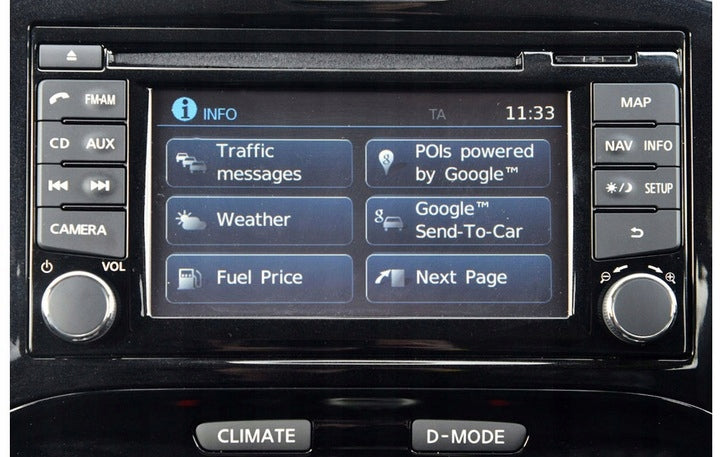 MAP NISSNA LCN2 V6 2022 MICRA NOTE JUKE RADARS EAN (GTIN) 5905730561522