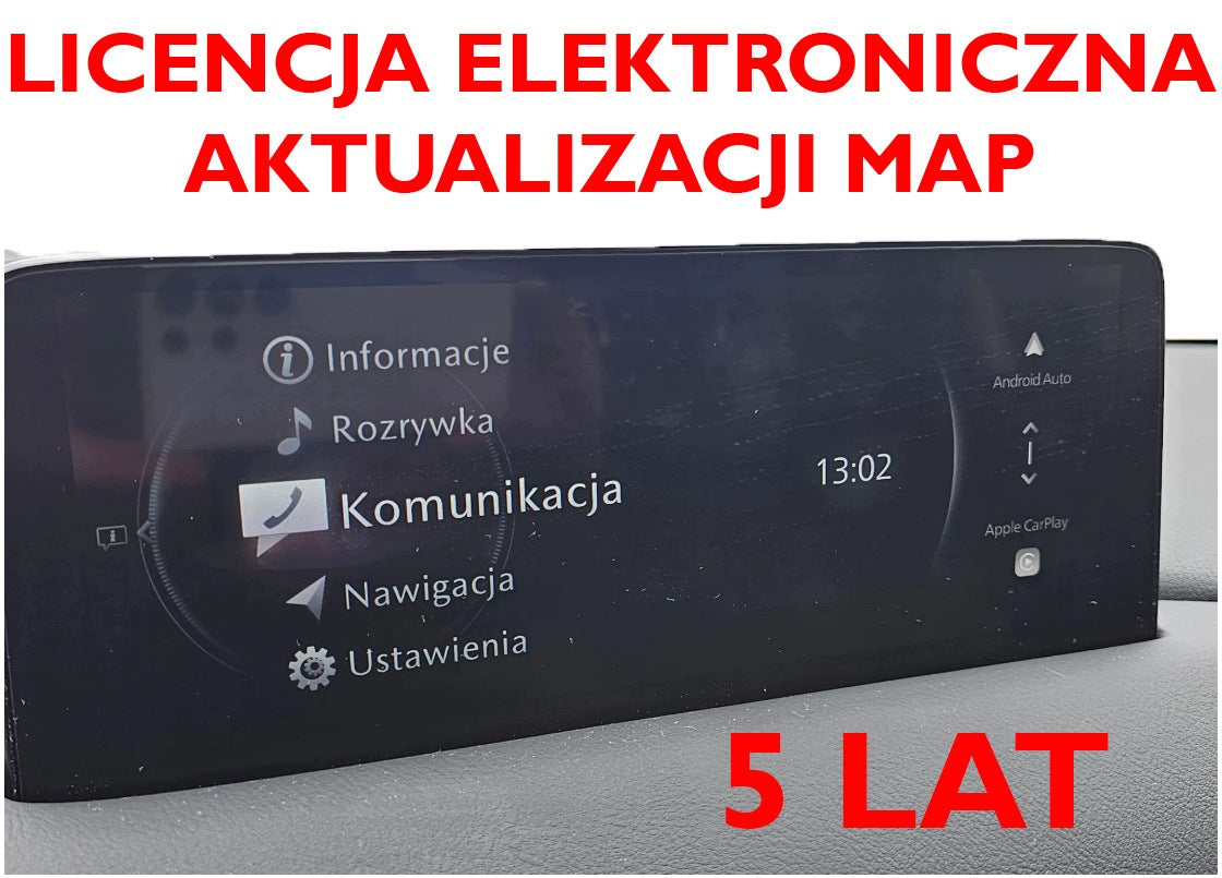 MAP UPDATE MAZDA 3 CX-5 MX-30 CX-30 DN4J LICENSE FOR 5 YEARS