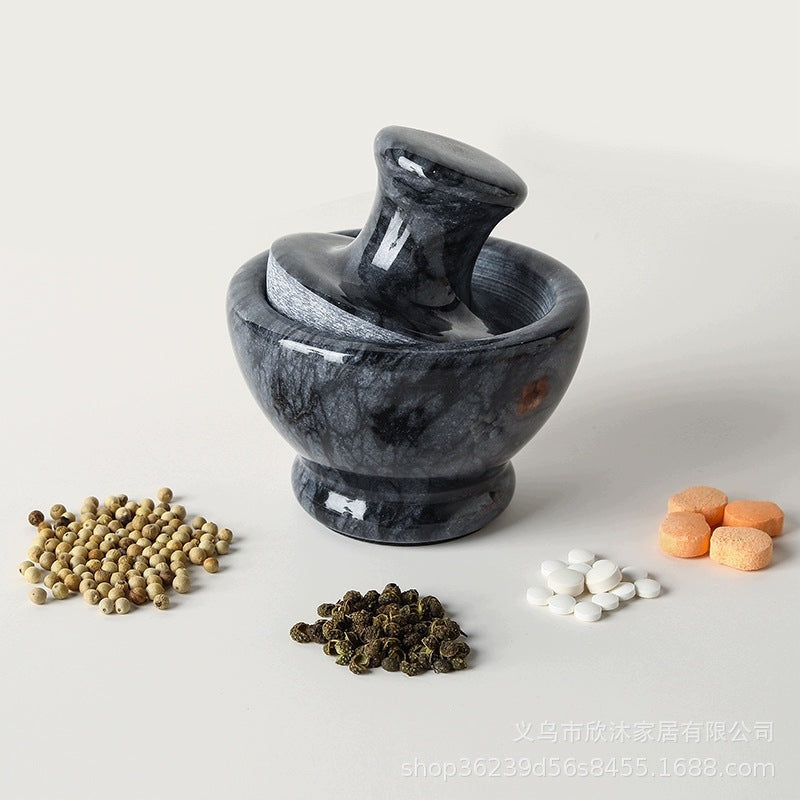 MARBLE MORTAR GRANITE STONE WITH PESTLE LARGE XXL FOR SPICES Packaging status original