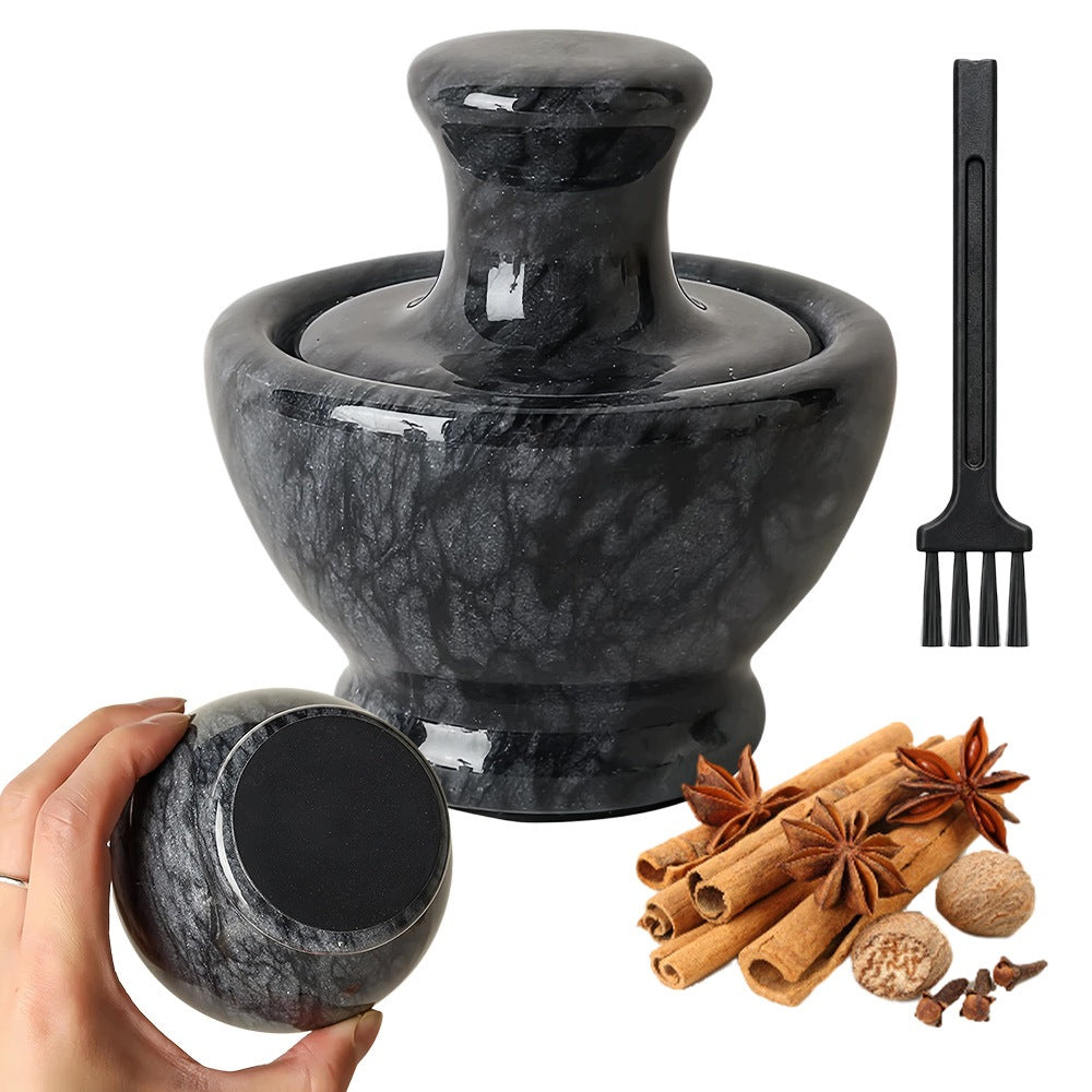 MARBLE MORTAR GRANITE STONE WITH PESTLE LARGE XXL FOR SPICES