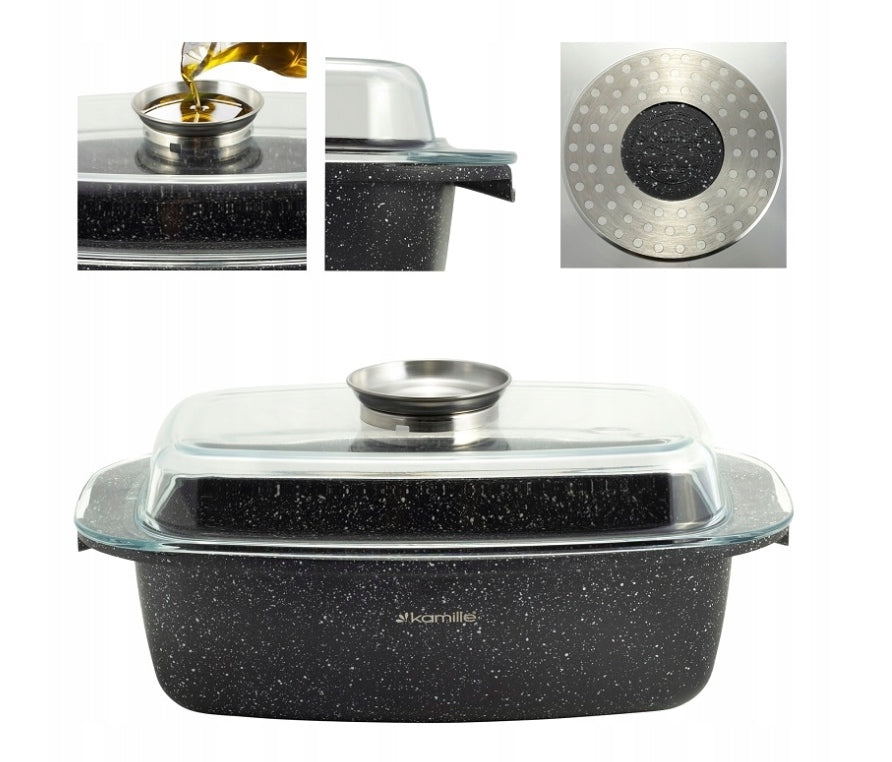 MARBLE PAN 32CM NON-STICK GLASS COVER Manufacturer code KM4433