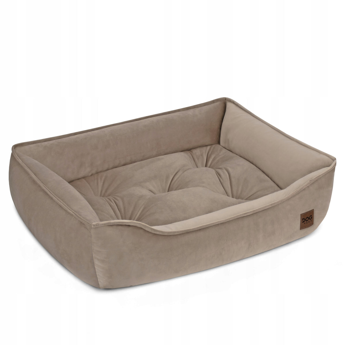MARCO DOG BED WITH PILLOWS VELVET COUCH PREMIUM 90x60 BEIGE Manufacturer code LEGOWISKO KANAPA 90x60 VELVET BEŻOWY