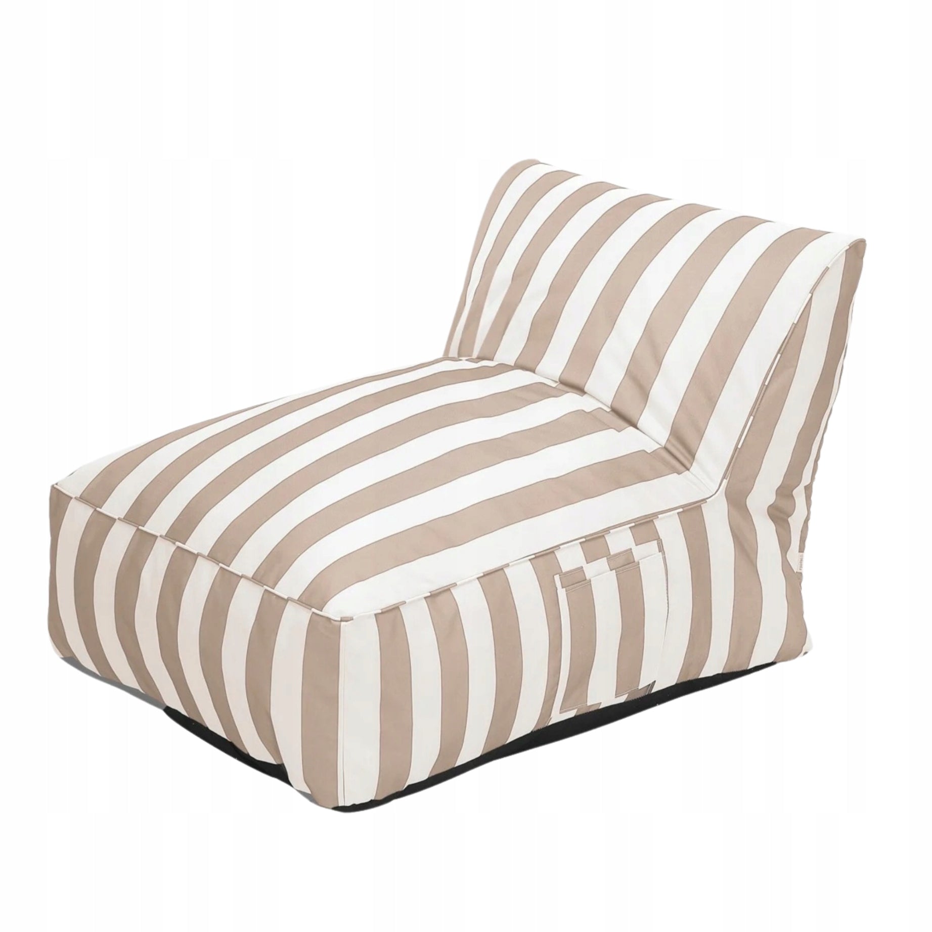 MARIS couch in white and beige stripes 72x102x65 cm HOMLA