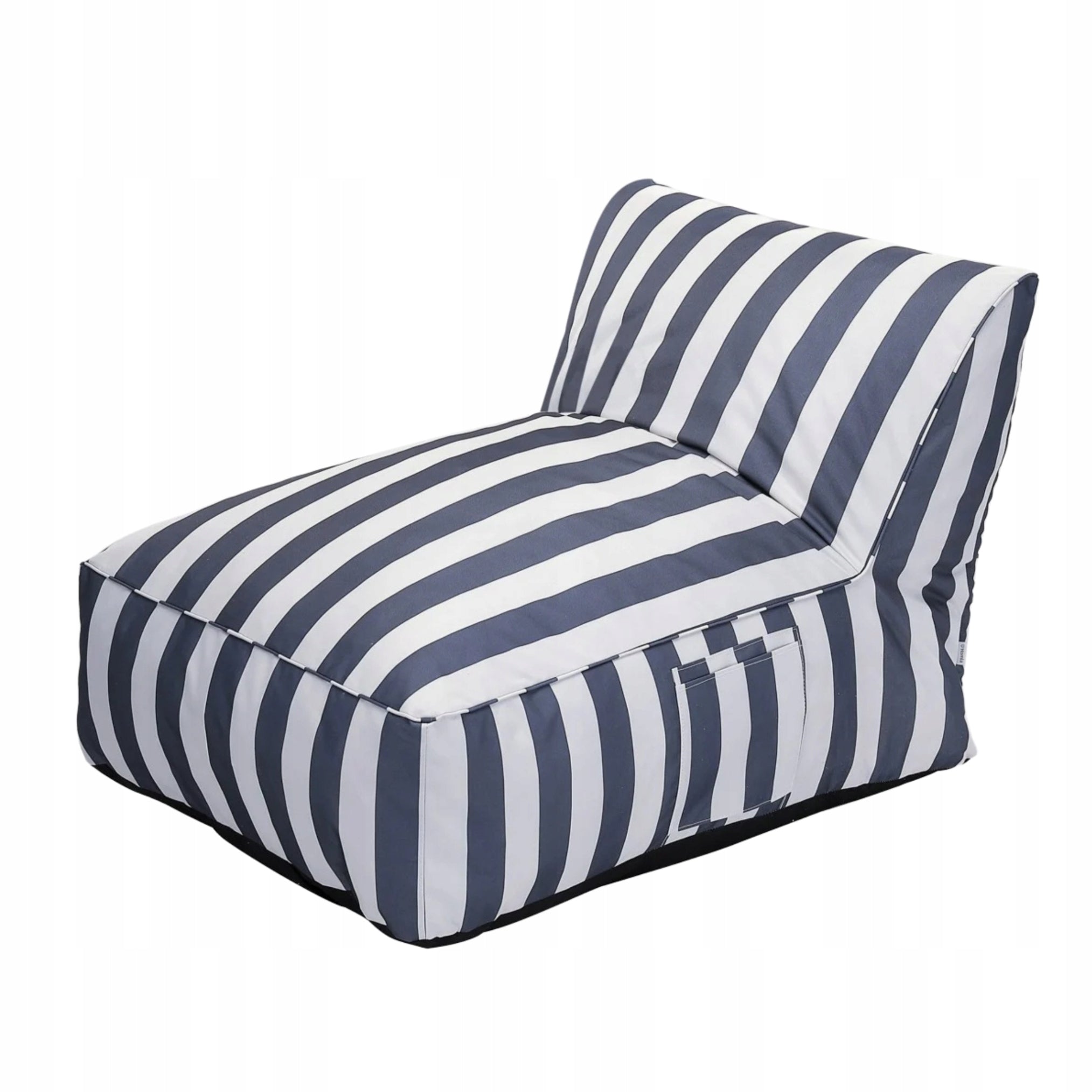 MARIS couch with white and blue stripes 72x102x65 cm HOMLA