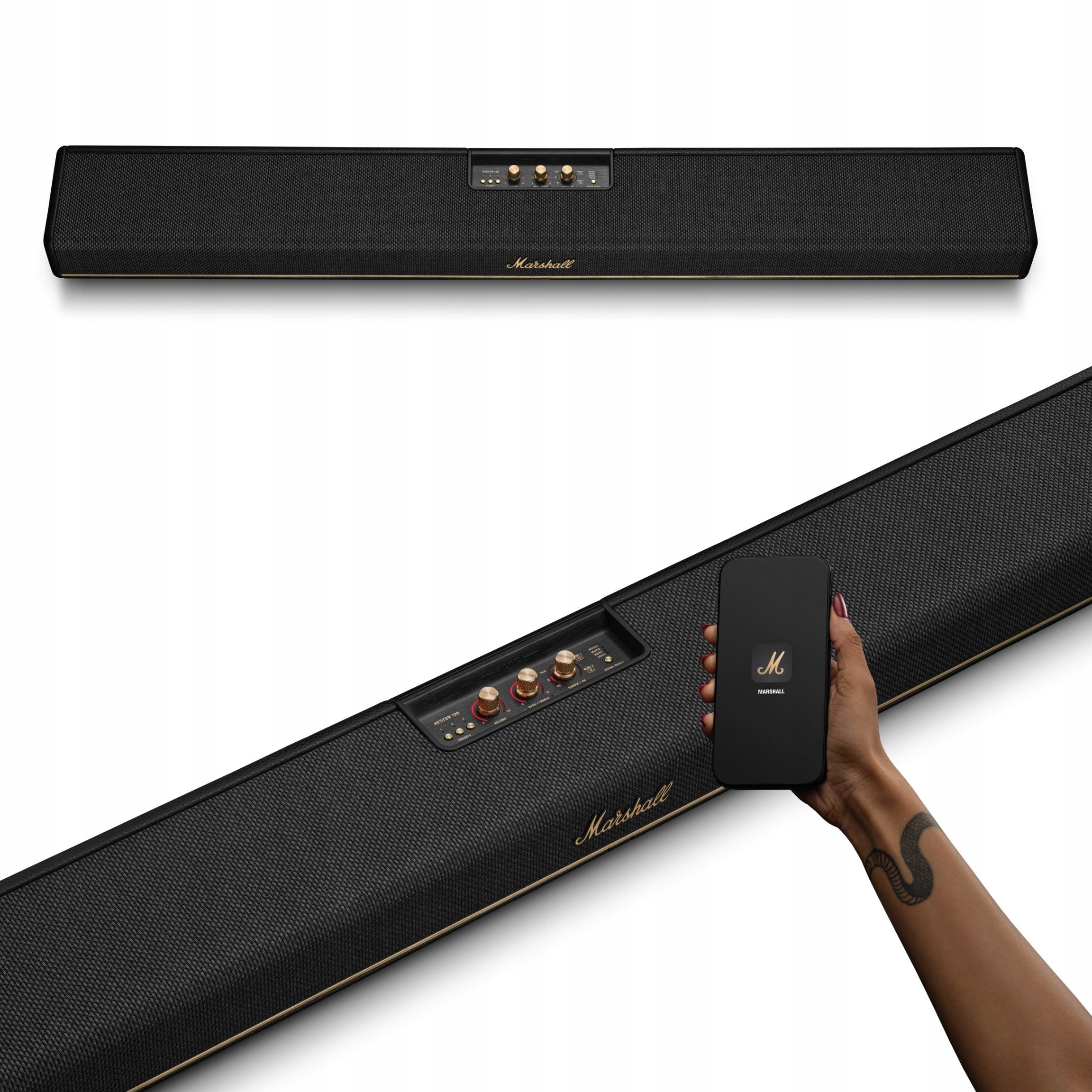 MARSHALL SOUNDBAR HESTON 120 DOLBY ATMOS BLUETOOTH eARC APP
