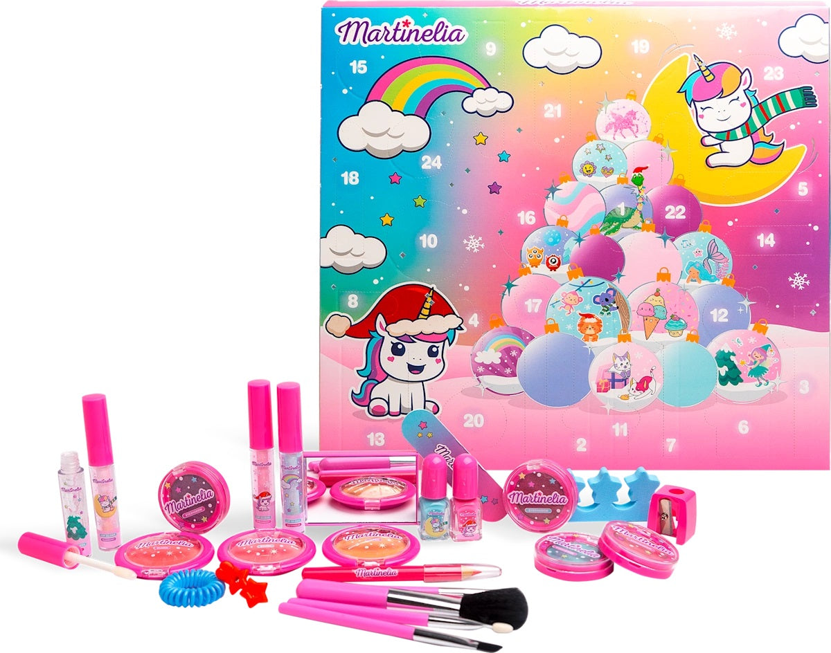 MARTINELIA UNICORN ADVENT CALENDAR FOR CHILDREN COSMETICS LIP GLOSS