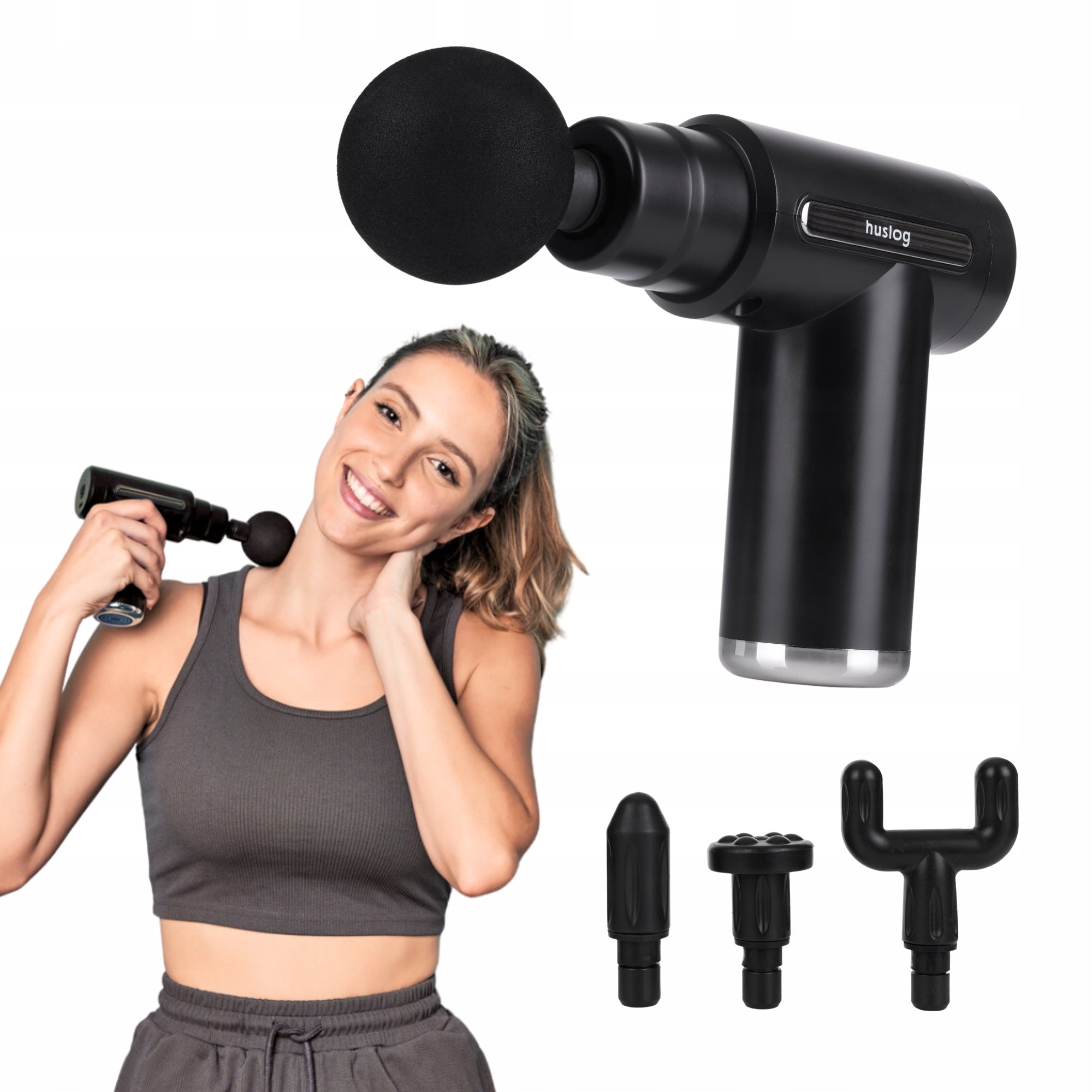 MASSAGE GUN BACK MASSAGER FOR FOOT BODY VIBRATING PRO 4 TIPS