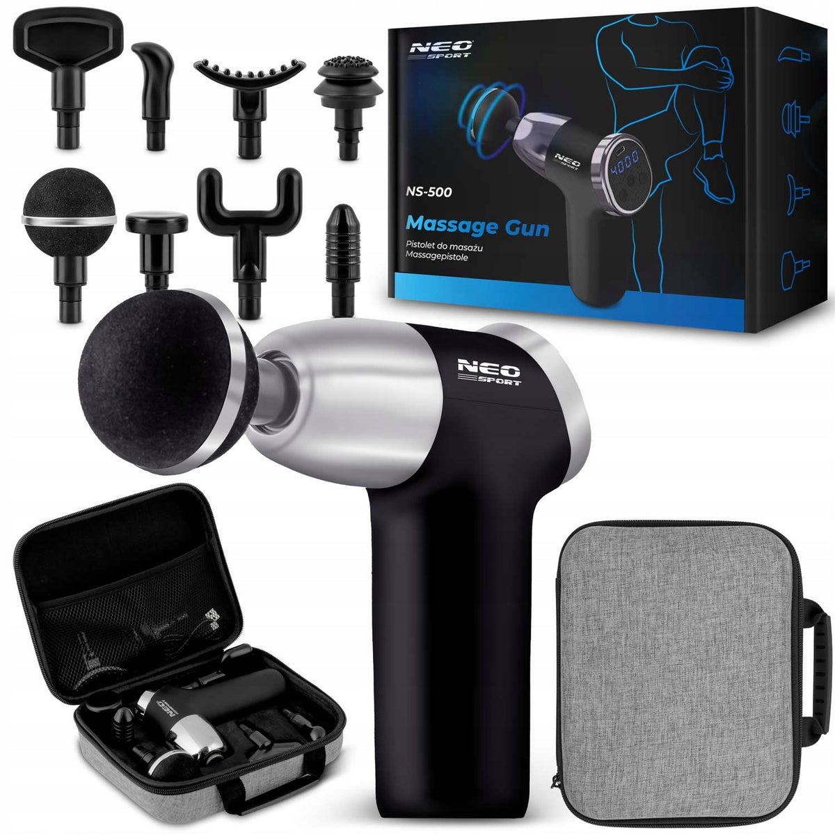 MASSAGE GUN BACK MASSAGER MASSAGE GUN NEO-SPORT