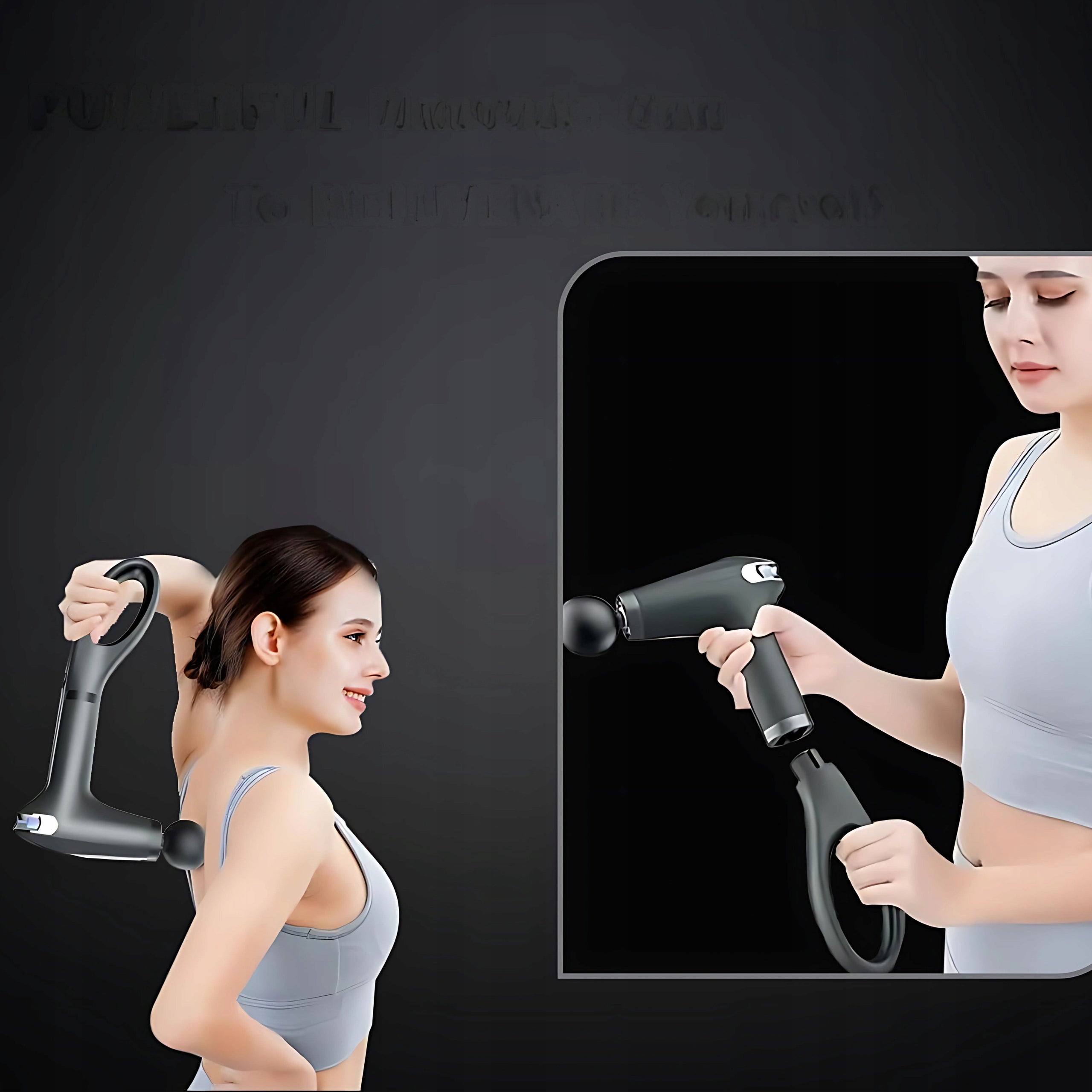 MASSAGE GUN BACK MASSAGER NECK LEG SET OF TIPS PRO Packaging status original