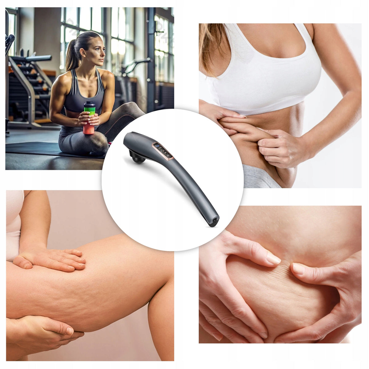 MASSAGE GUN MASSAGER WIRELESS BACK NECK BODY LEGS HEAD 12in1 Brand Masuletto