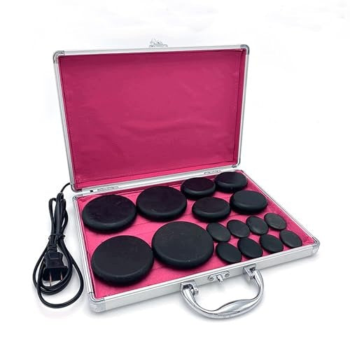 MASSAGE STONES HOT BASALT SET OF 16 PCS RELAXATION FOR HOME Brand no brand