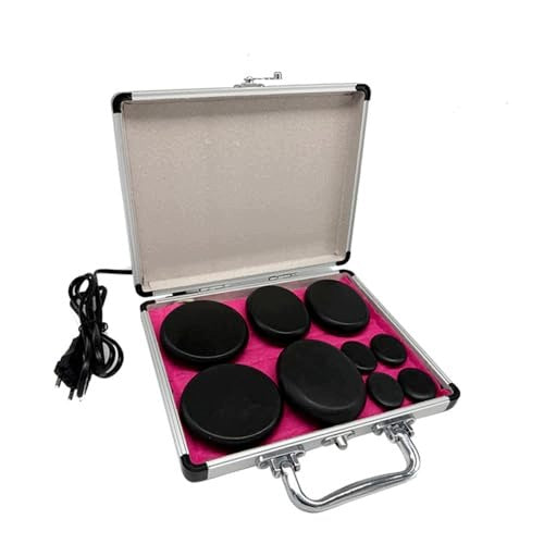 MASSAGE STONES HOT BASALT SET OF 9 PIECES FOR RELAXING HOME Brand no brand