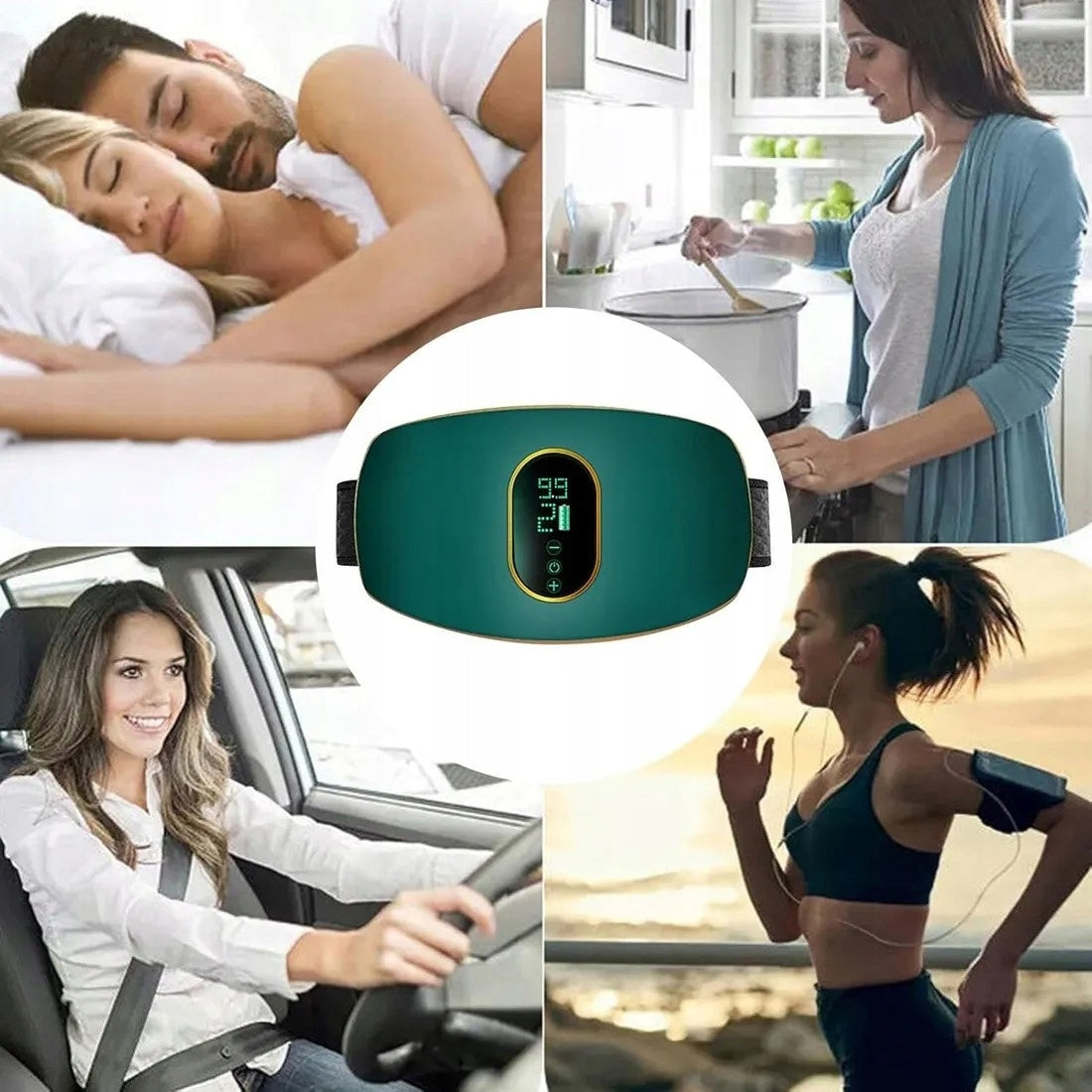 MASSAGER BODY MASSAGE BELT VIBRATING SLIMMING EXERCISES Packaging status original