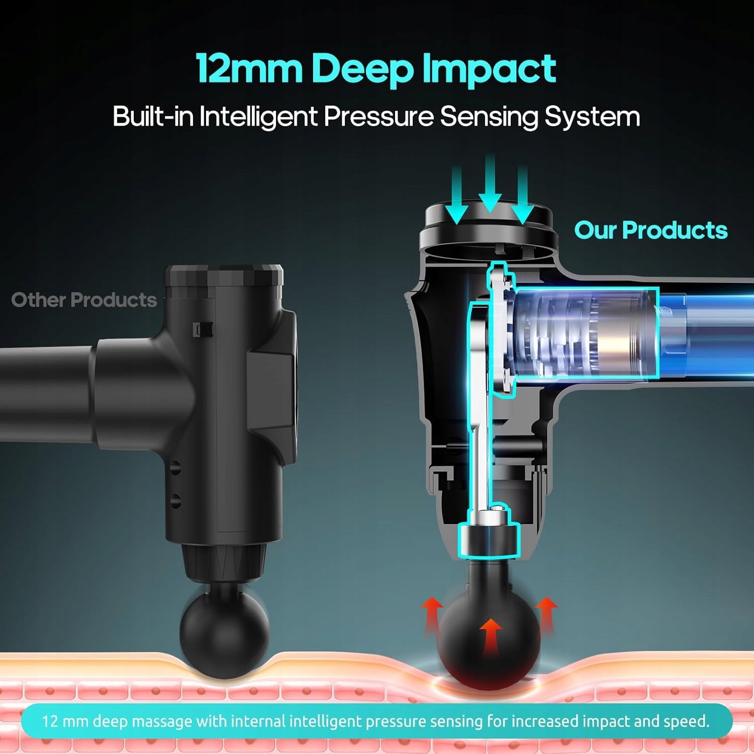 MASSAGER DEEP TISSUE MASSAGE GUN AERLANG EM13 Manufacturer code EM13