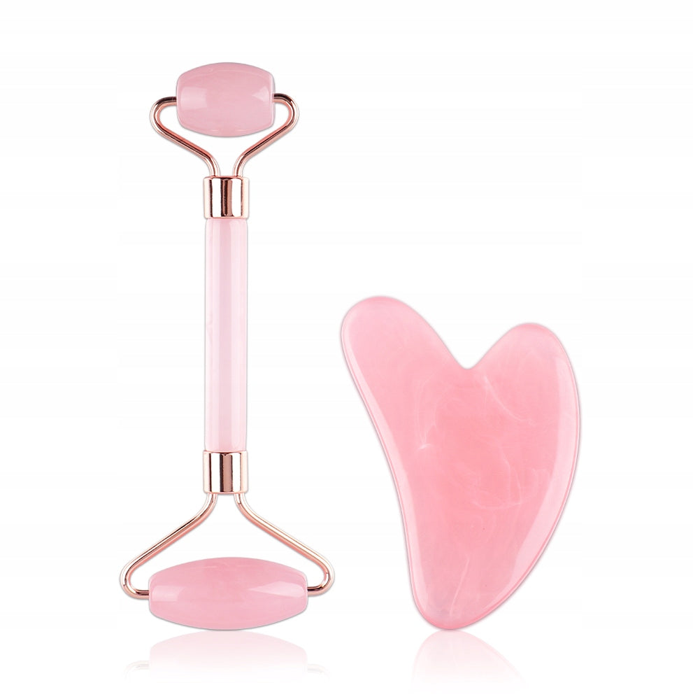 MASSAGER ROLLER STONE FACE PLATE+ GUA SHA