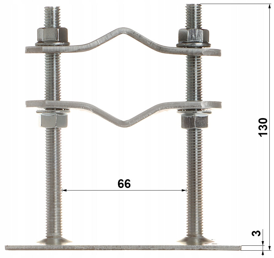 MAST PIPE HOLDER MAST COVER fi MAX 65MM Manufacturer code OBEJMA MUROWA UCHWYT RURY MASZTU fi MAX 65MM