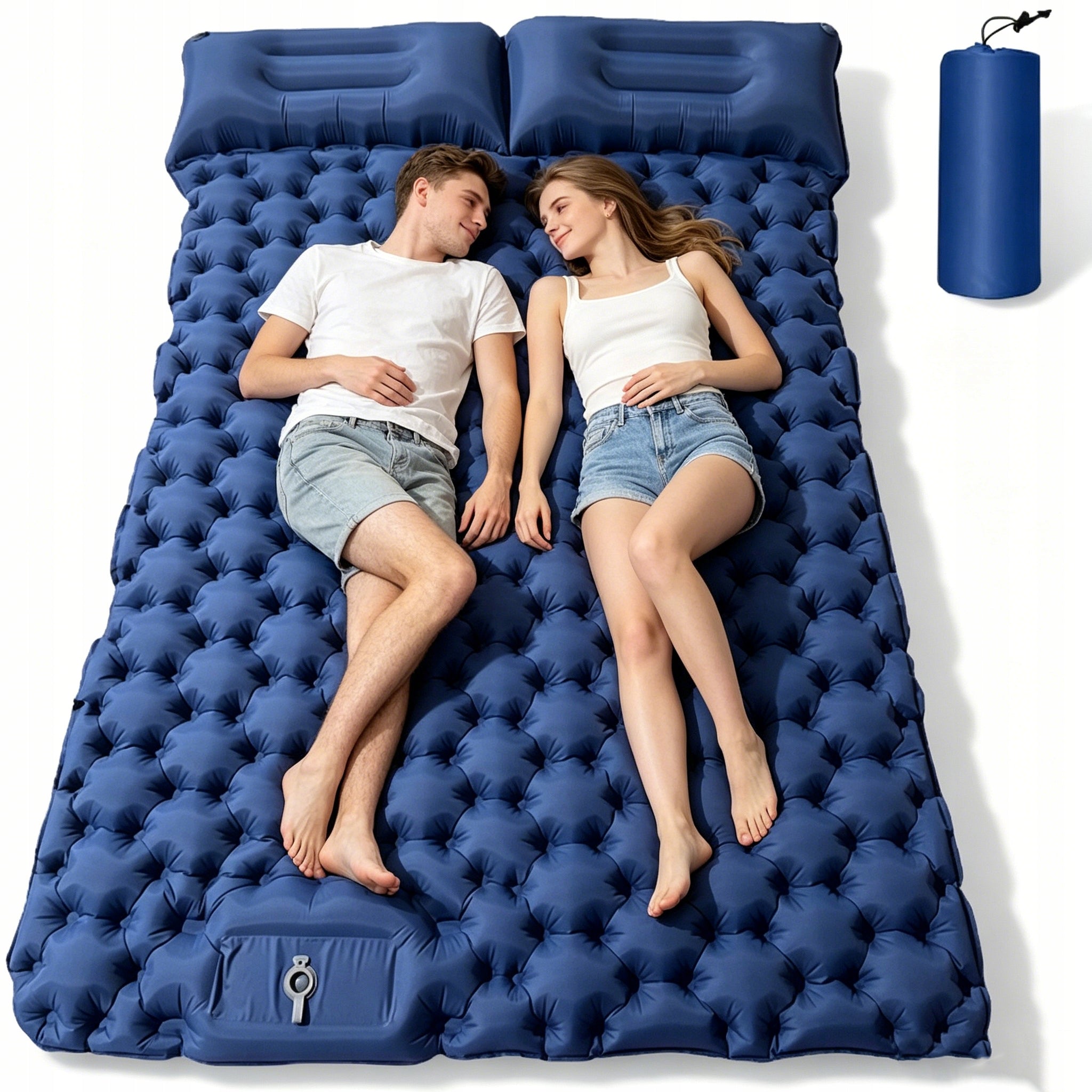 MAT CAMPING MAT FOR 2 PEOPLE MATTRESS LARGE SELF-INFLATING