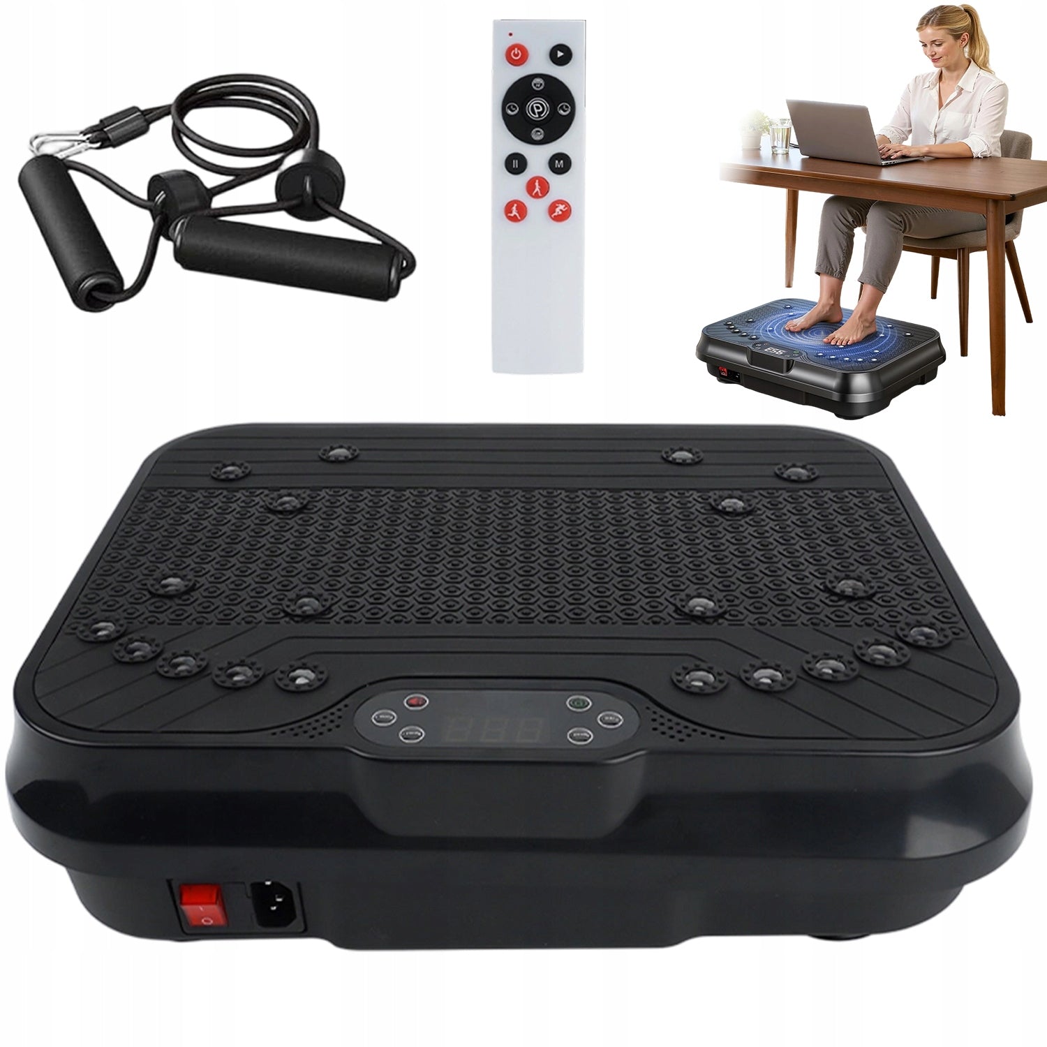 MAT VIBRATION PLATFORM VIBRATING TRAINING MASSAGER WITH ADJUSTABLE POWER