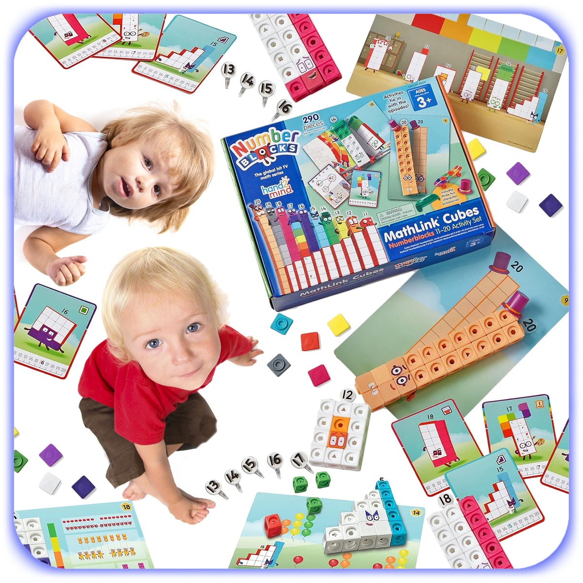 MATH BLOCKS CUBES 11-20 MATHLINK CUBES SET STEM BOY'S DAY Brand Learning Resources