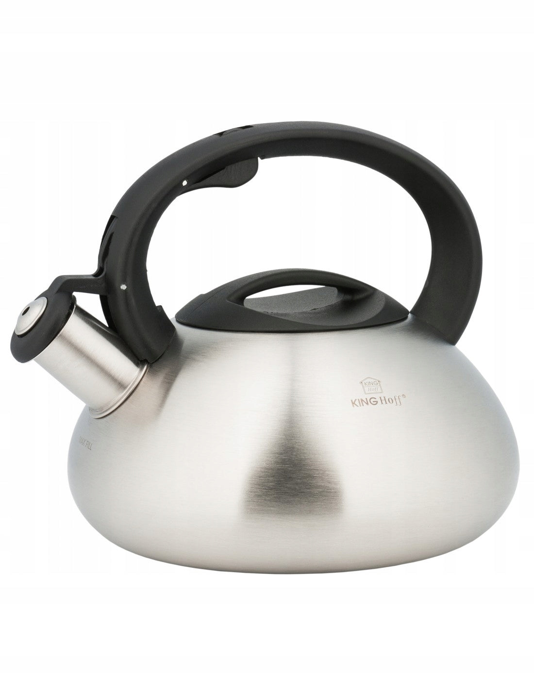 MATT STEEL KETTLE 3 L INDUCTION GAS SATIN KING Hoff Manufacturer code KH-3269