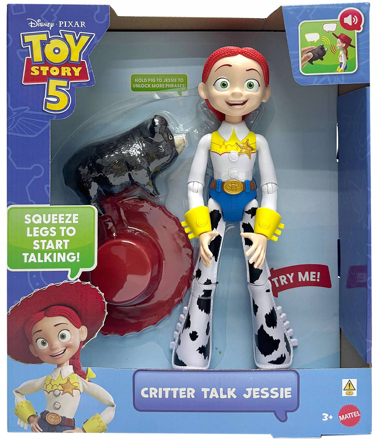 MATTEL Disney Pixar Toy Story 5 Critter Talk Jessie JKL99 Figurine Set Brand Mattel