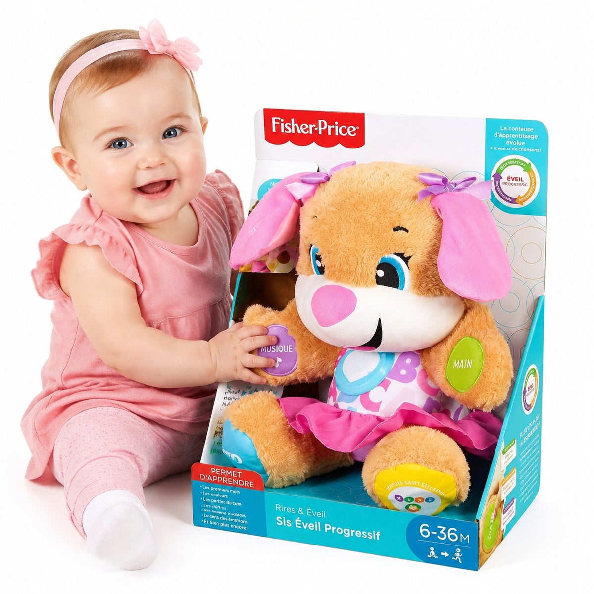 MATTEL FISHER PRICE SISTER PUPPY STUDENT BY FRENCH ORYG.