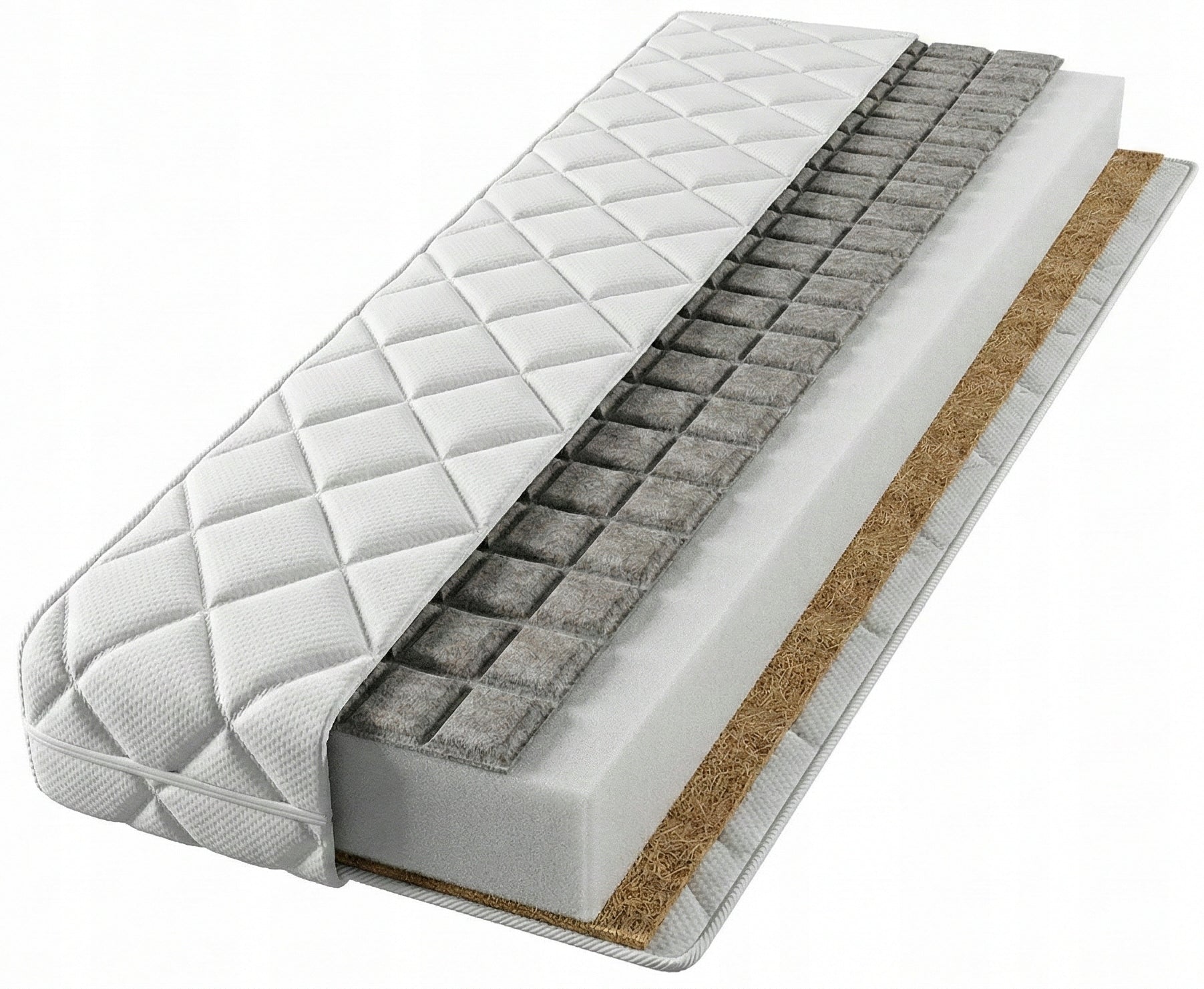 MATTRESS 140 x 70 cm FOR COT BUCKWHEAT FOAM COCONUT