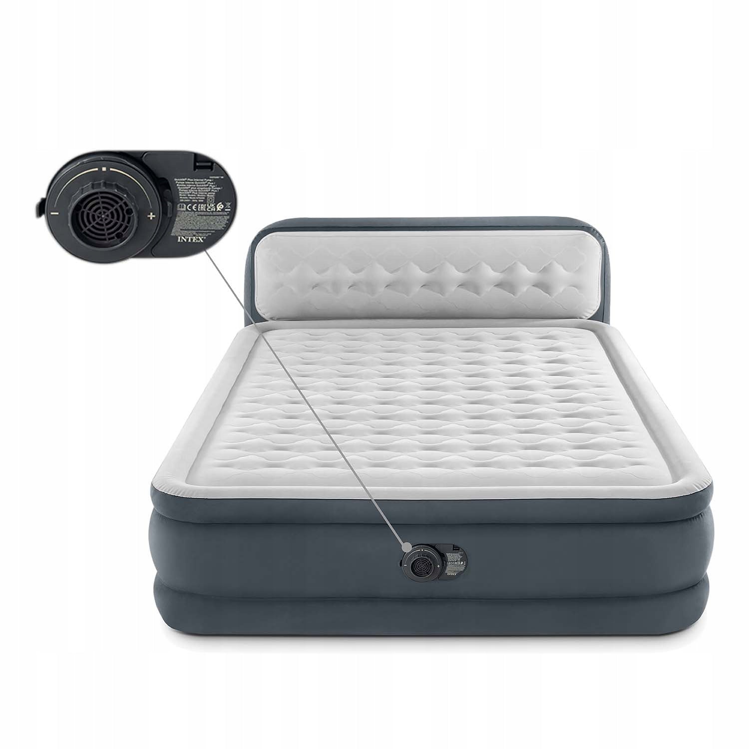 MATTRESS BED INTEX 64448 ND 152x236x46cm MODEL for 2026r BUILT-IN PUMP Manufacturer code 64448ND