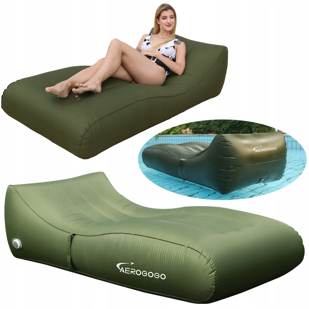 MATTRESS DECKCHAIR automatically inflatable AEROGOGO PS2