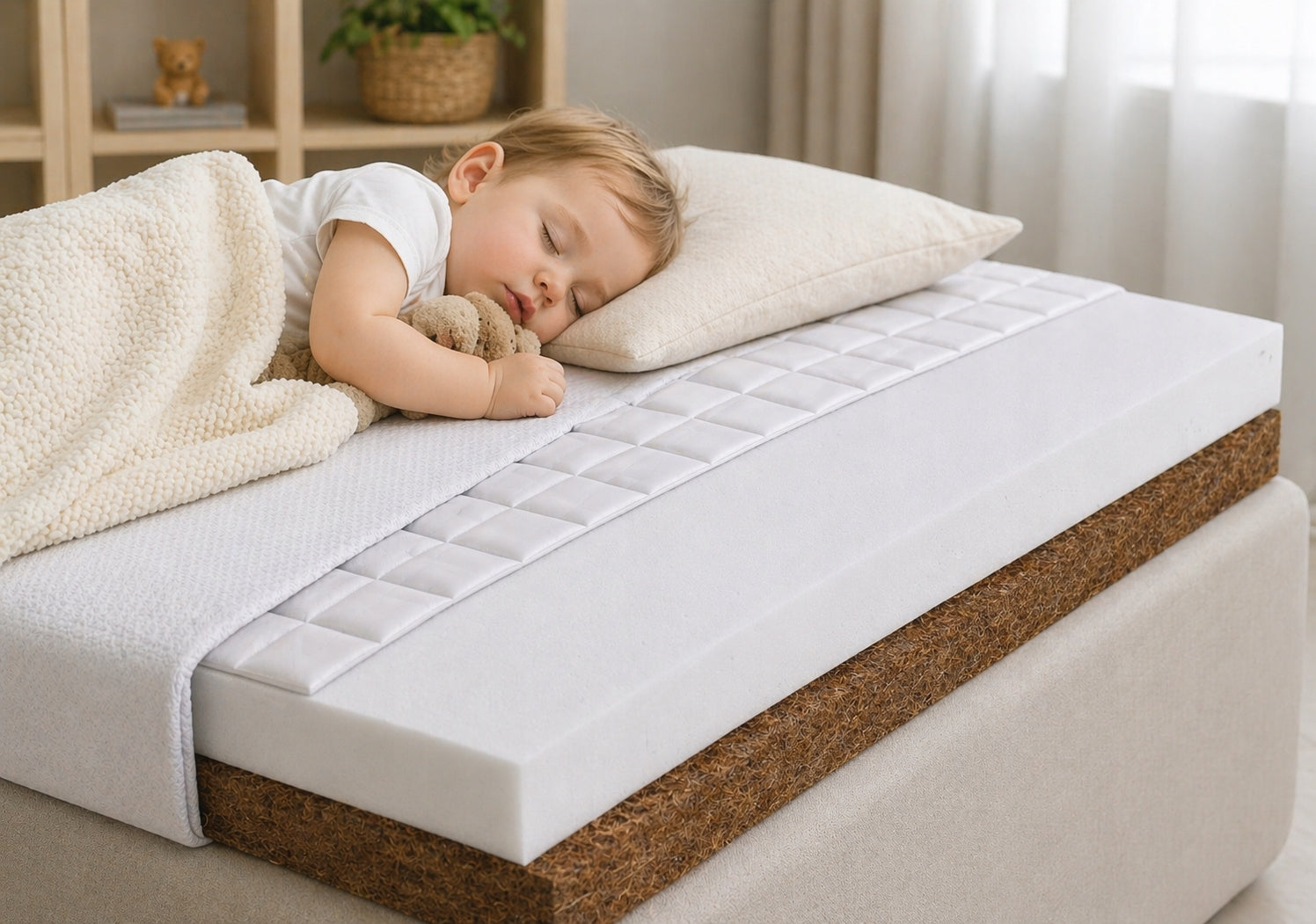 MATTRESS FOR COT BUCKWHEAT FOAM COCONUT 120x60 PREMIUM BABYMAM Medical device no