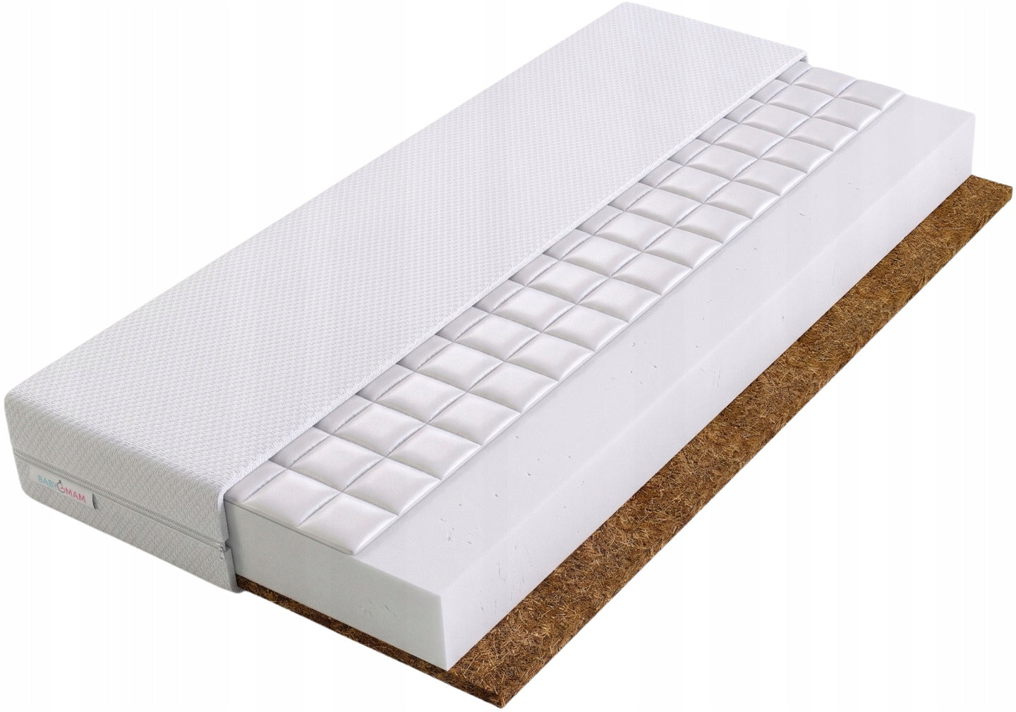 MATTRESS FOR COT BUCKWHEAT FOAM COCONUT 120x60 PREMIUM BABYMAM