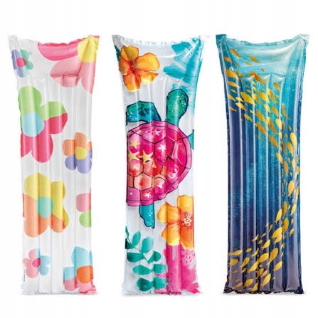 MATTRESS INFLATABLE BY THE SEA, FOR WATER, FOR SWIMMING POOL MIX PATTERNS Brand Intex