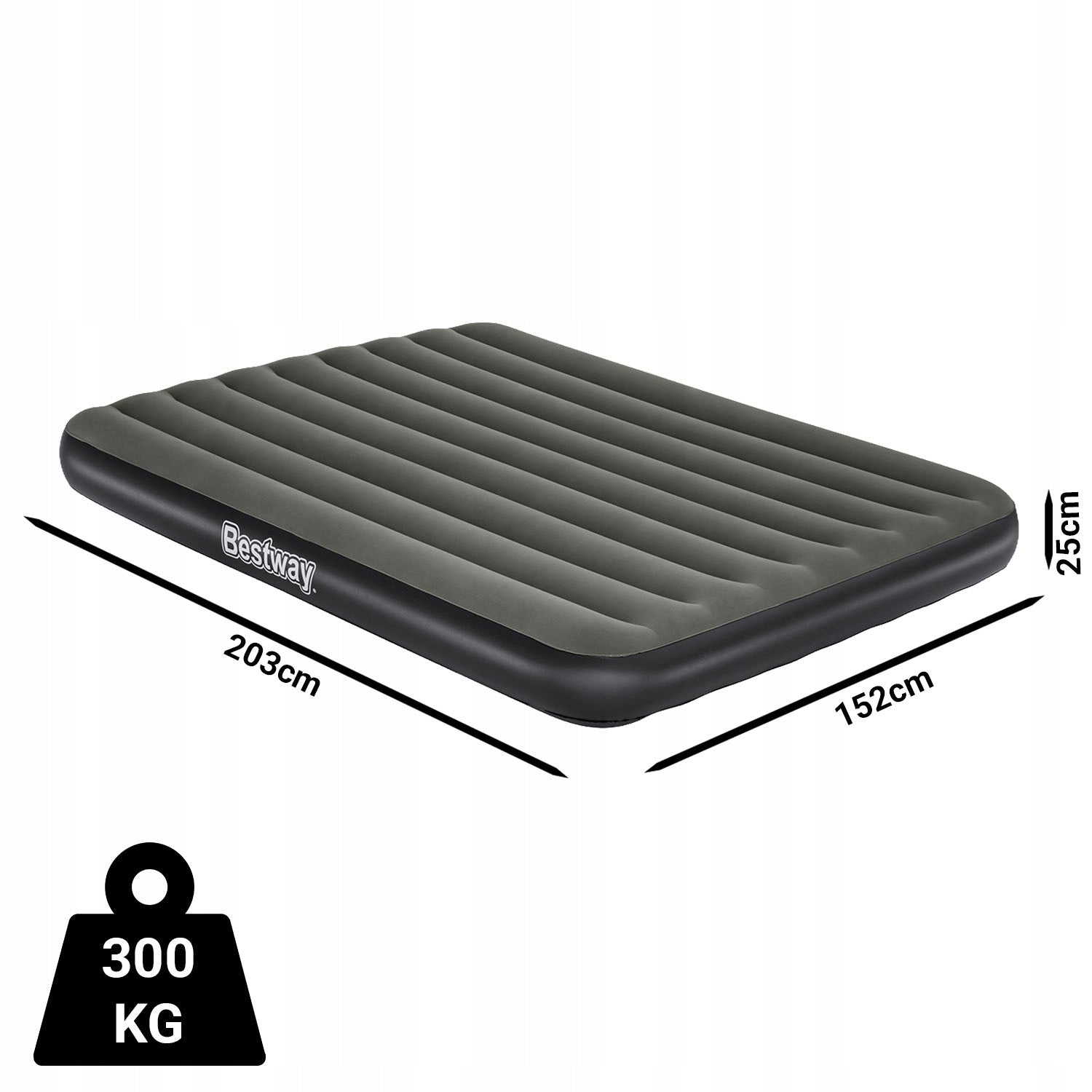 MATTRESS INFLATABLE LARGE SLEEPING BED DOUBLE VELOUR BESTWAY 6713N Brand Bestway