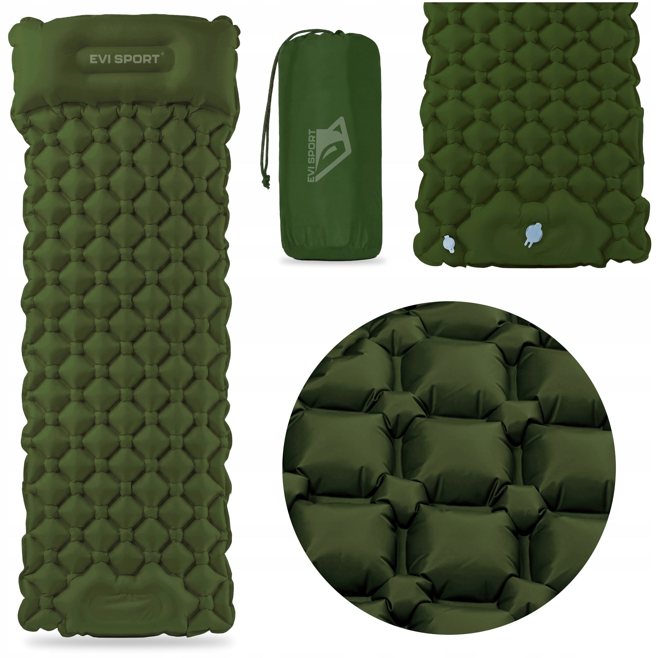 MATTRESS INFLATABLE SINGLE PERSON TOURIST PUMP CAMPING TENT LIGHT 190CM