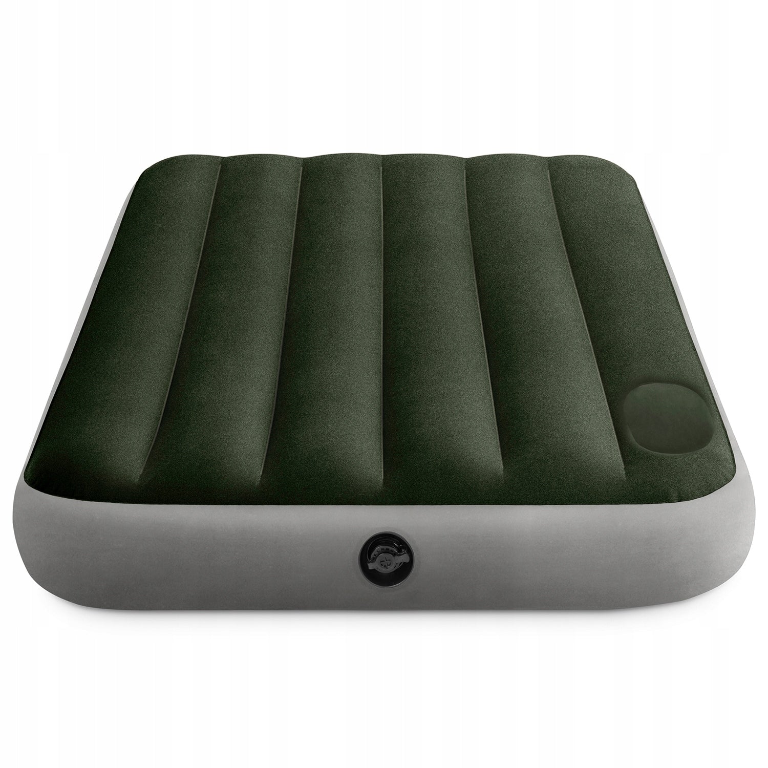 MATTRESS INFLATABLE VELOUR BED WITH BUILT-IN PUMP INTEX 64761 SINGLE Color green