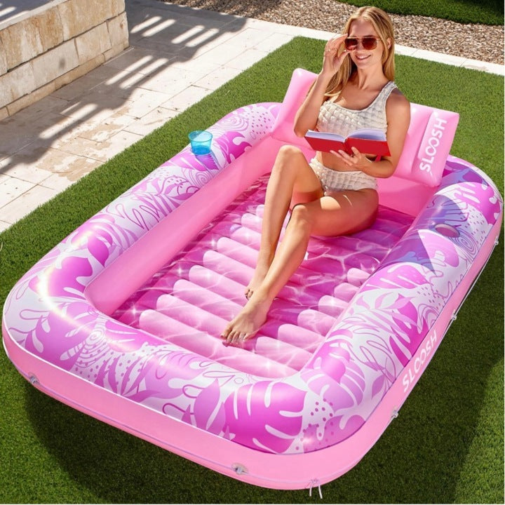 MATTRESS SWIMMING POOL SUN LOUNGER WITH PILLOW INFLATABLE FOR WATER 4IN1! Brand no brand