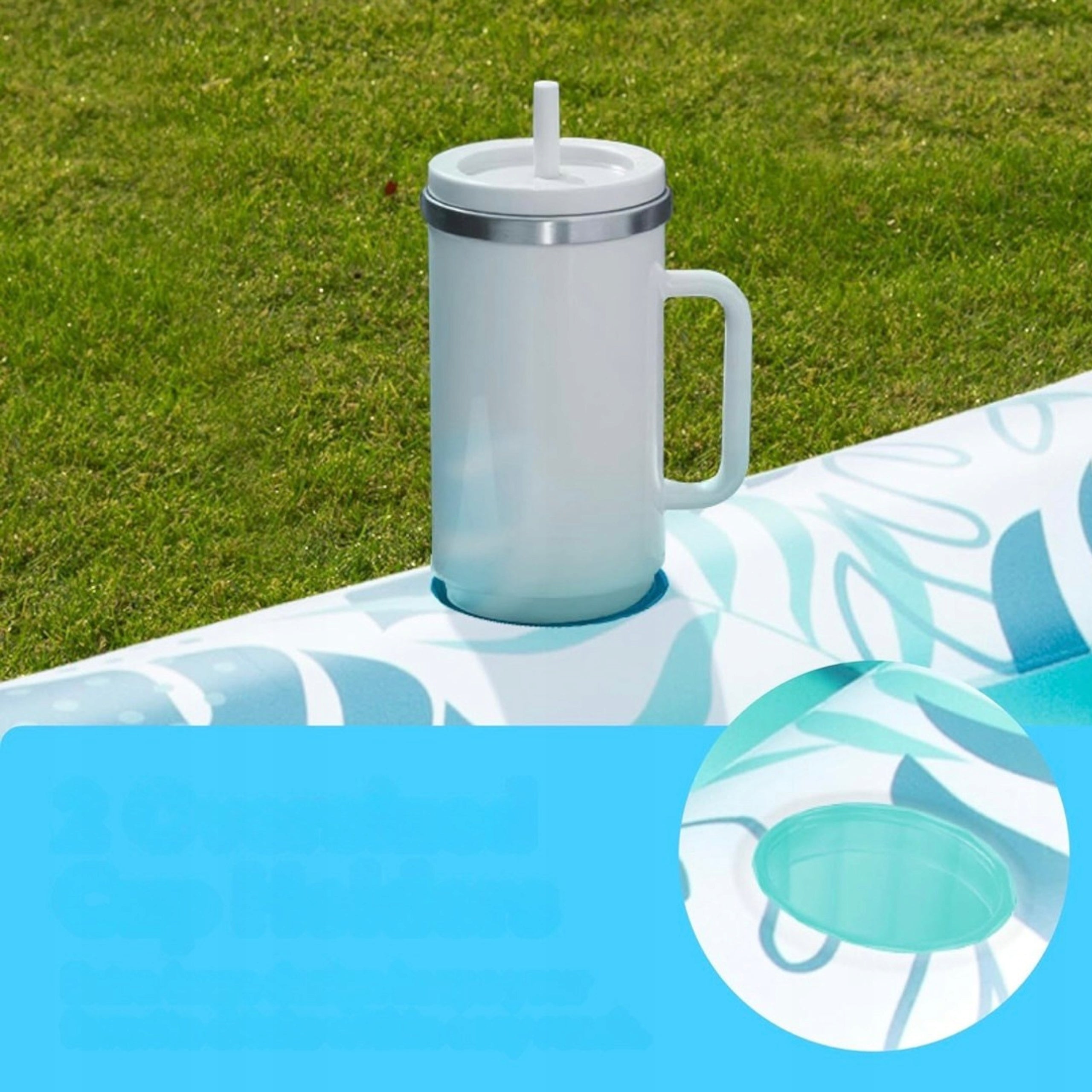 MATTRESS SWIMMING POOL SUN LOUNGER WITH PILLOW INFLATABLE FOR WATER 4IN1! Brand no brand