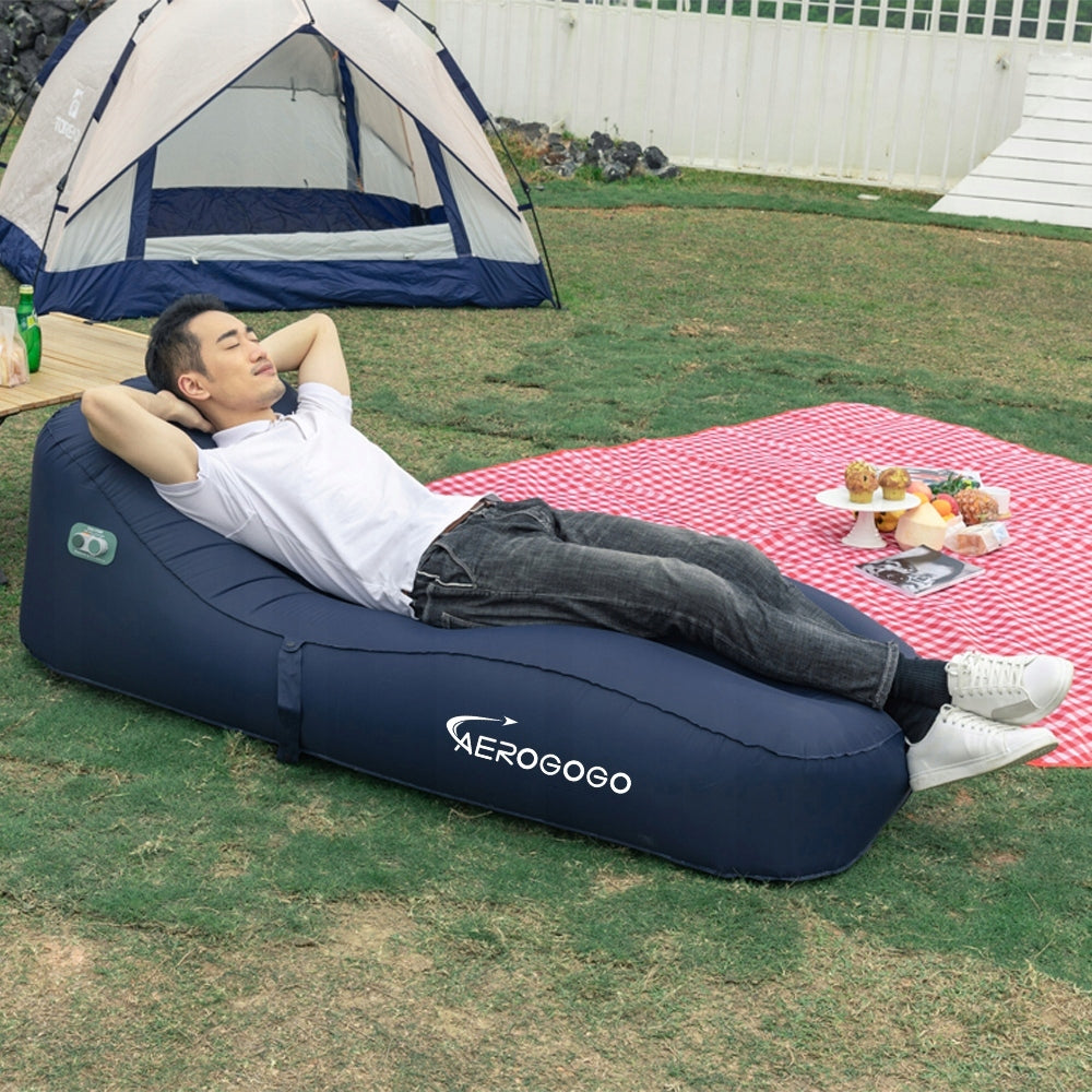 MATTRESS inflatable automatically SUN LOUNGER AEROGOGO GS1 BLUE Brand Aerogogo