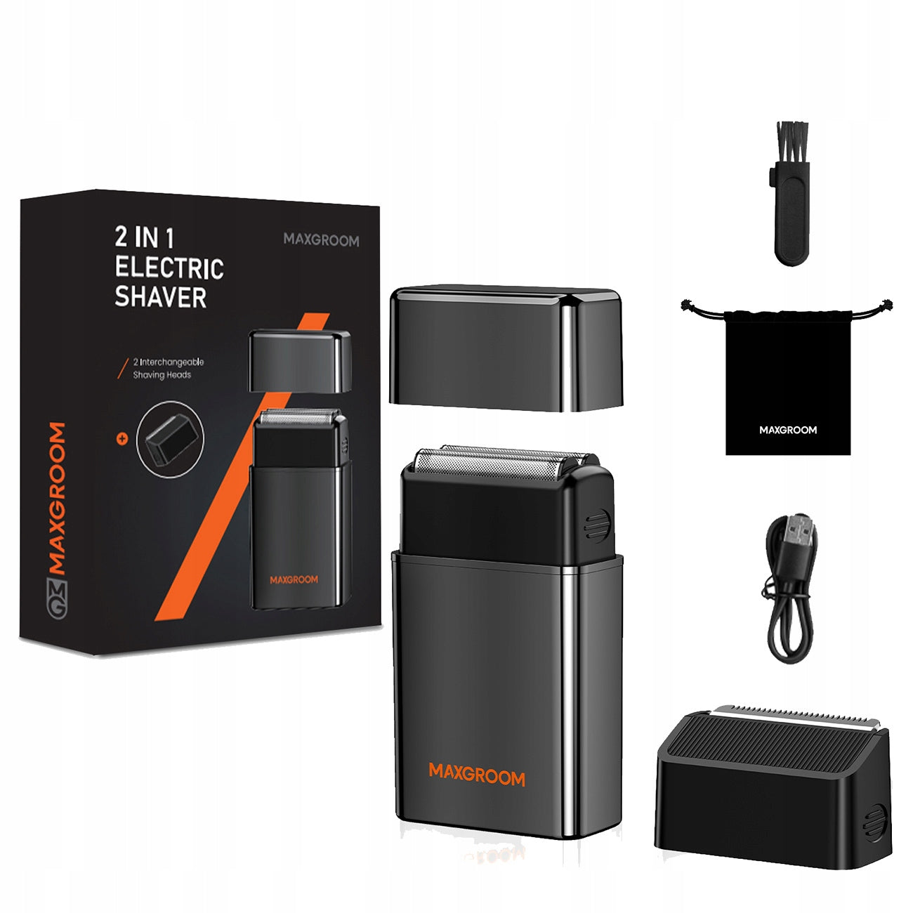 MAXGROOM ZG-F5580 2in1 Electric Shaver - Black