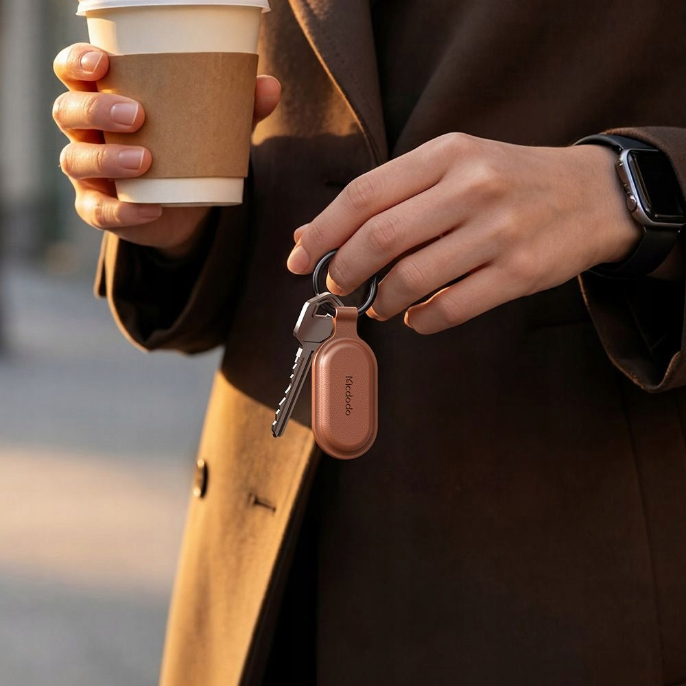 MCDODO MINI GPS LOCATOR FOR CAR BIKE KEYS TO APPLE FIND MY BROWN Manufacturer code AT-3841