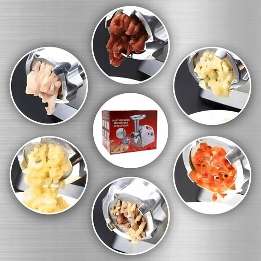 MEAT GRINDER 2800W FOR FILLING ELECTRIC SAUSAGES 3 STRAINERS Power rating 2800 W