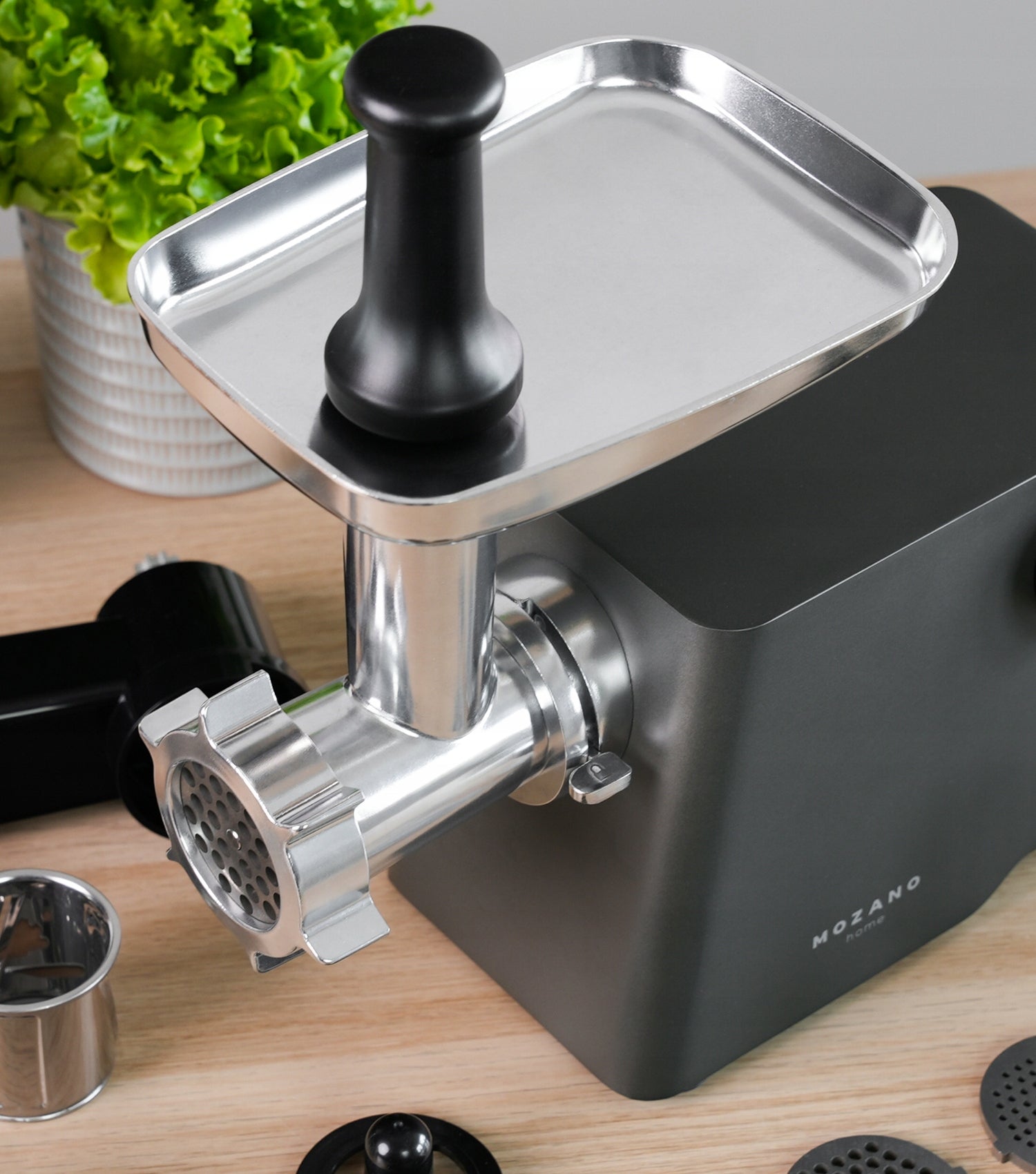 MEAT GRINDER 6in1 METAL SHREDDER 31 ELEMENTS TITANCHEF 3000 Dominant color silver/gray